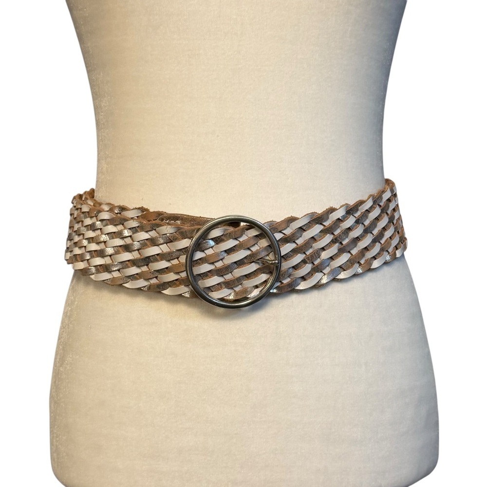 Vintage 90s Express Braided Leather Belt